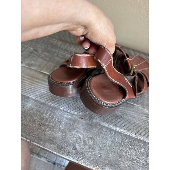 Cole Haan Fisherman Sandals Men’s, Size 10d, Brown Leather - Picture 4 of 6